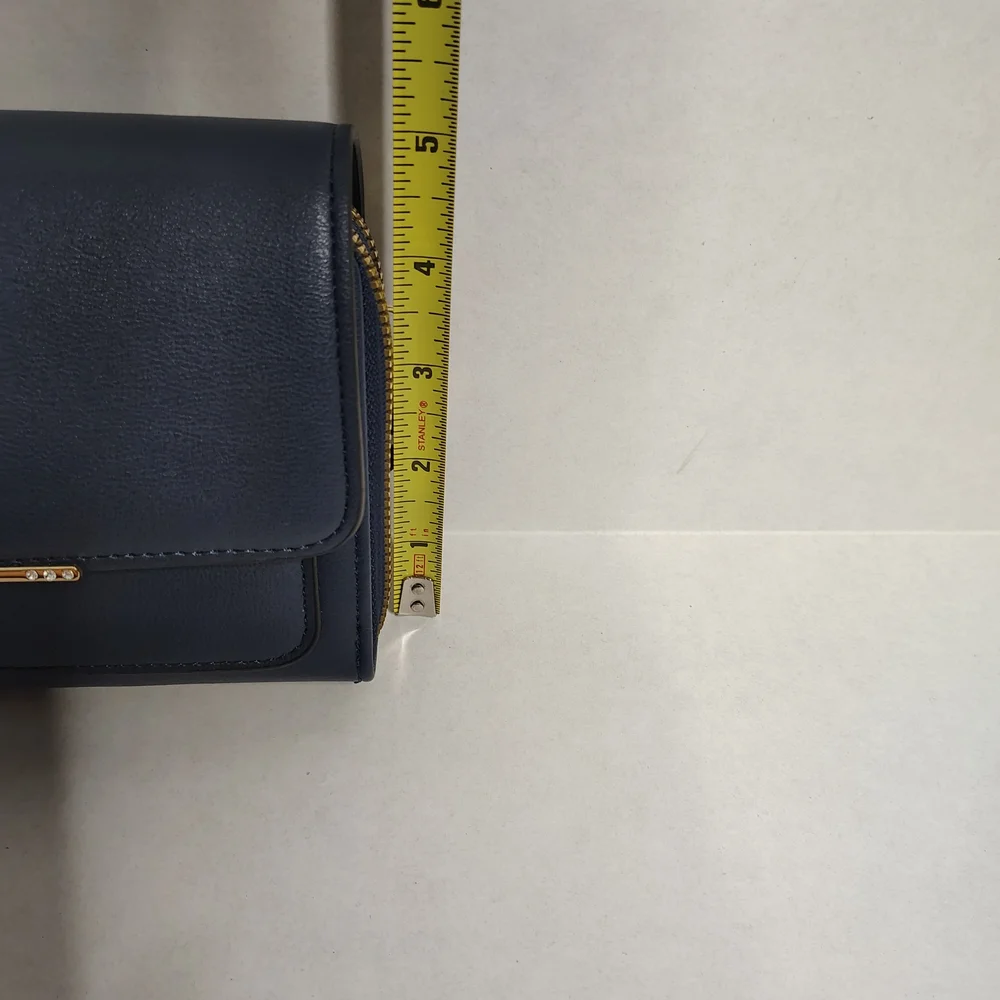 Forever Young Faux Leather Navy Blue Crossbody Bag Small NWOT
